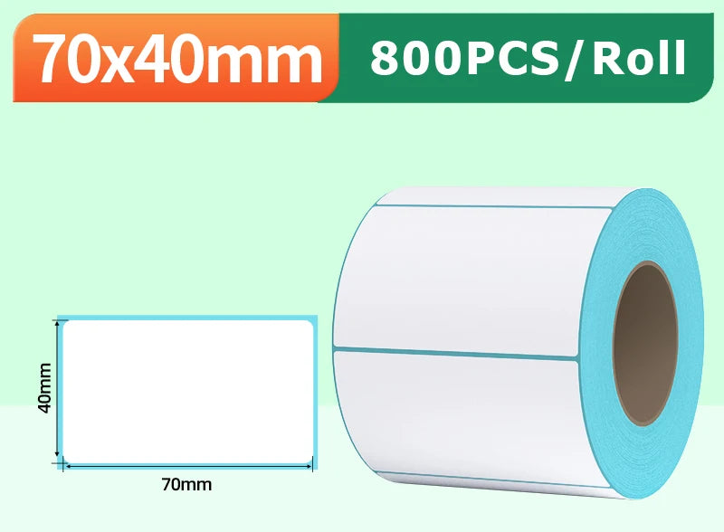 Phomemo A6 4x6inch Direct Thermal Labels 100 Labels Per stacked - shipping label FanFold Paper For PM-241BT/D520 Waybill Printer