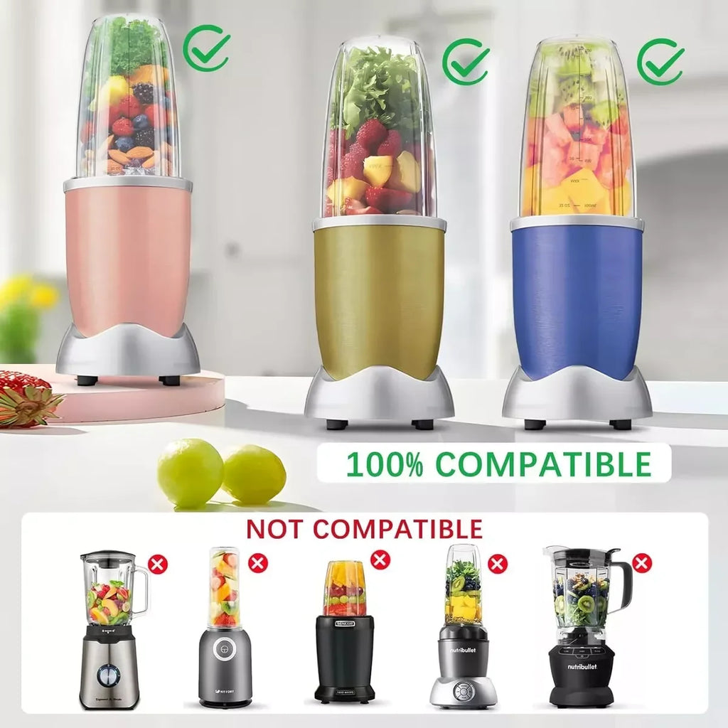 Blender Cup Set for NutriBullet Blenders 600W/900W PRO Extractor Blade 32Oz & 24Oz Huge Cups Blender Replacement Parts