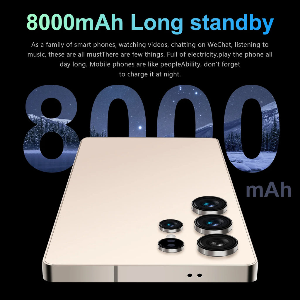 S24 Ultra with Deca Core CPU 108MP Rear Camera 4K Screen Resolution 100W Quick Charge-16GB RAM + 1TB Storage