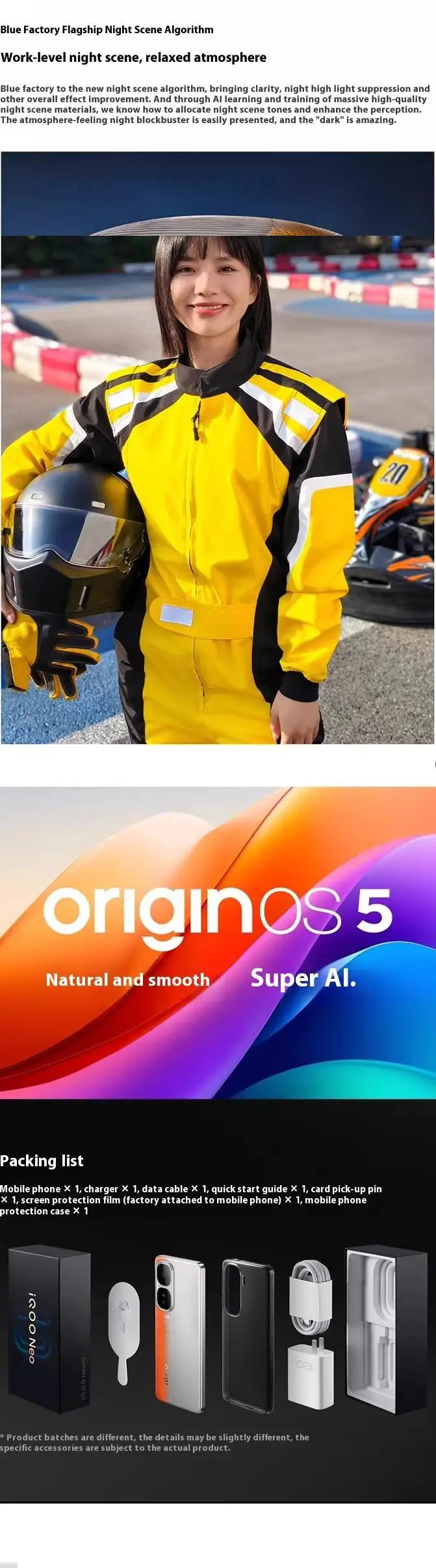 IQOO Neo 10 5G Smartphone 6100mAh 120W SuperVOOC 50MP IMX921  8 Gen 3 6.78\" AMOLED 144Hz Display Dual Sim NFC New
