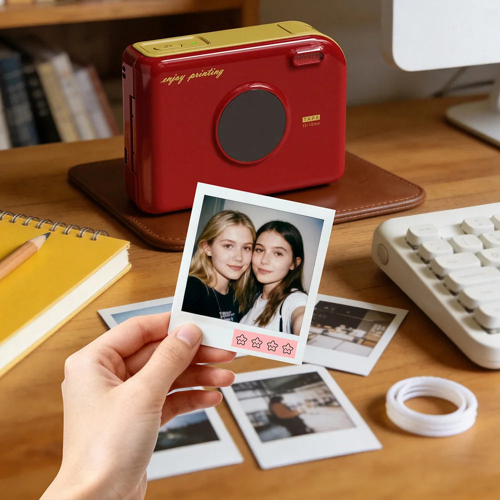 Phomemo A30 Label Printer Mini Printer Wireless Bluetooth Printer Portable Printer Ideal for Gift Tags and Photo Labels