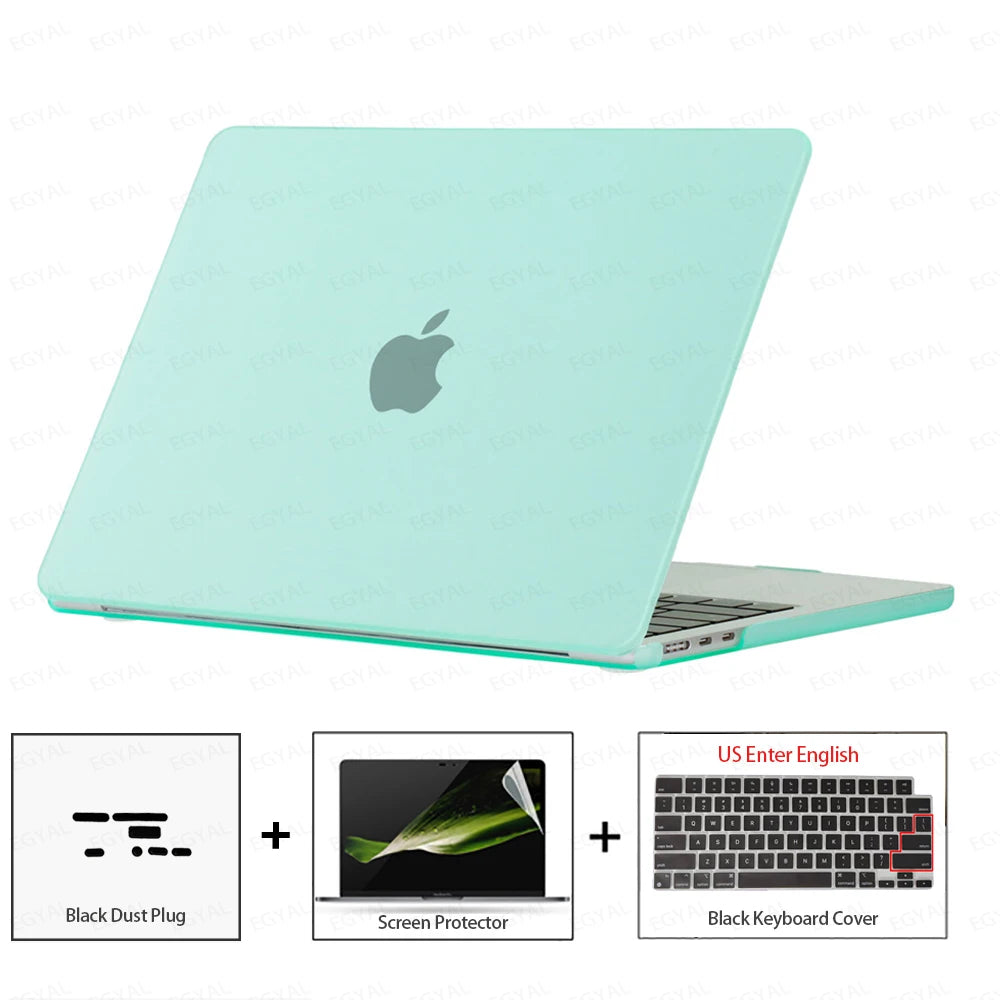 For MacBook Air 13 2026 Case Air 13.6 Model A3449 Ultra-thin Case & Dust plug & Screen film & Keyboard Cover MacBook Air 15 2026