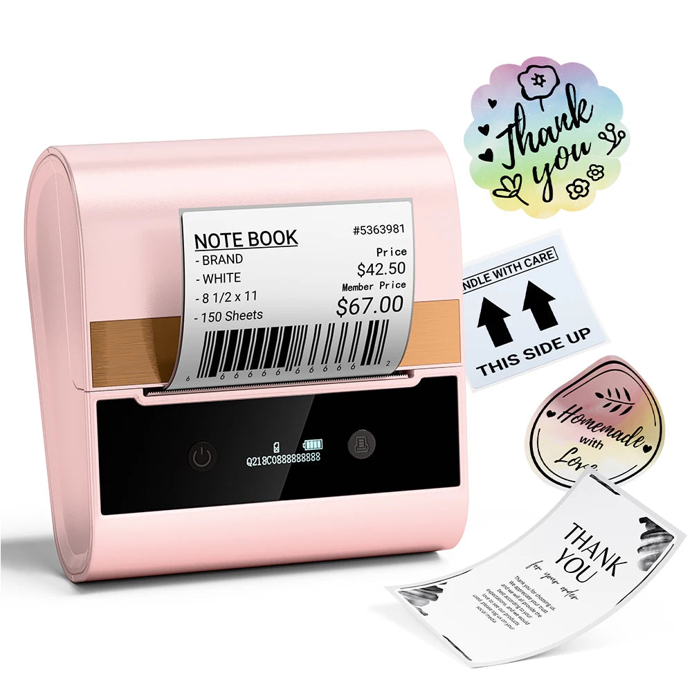 Phomemo Large Label Maker M260 20-80mm Portable Label Sticker Printer Bluetooth Inkless Thermal Printer for Business Home Office