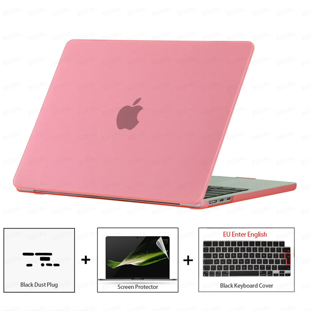 For MacBook Air 13 2026 Case Air 13.6 Model A3449 Ultra-thin Case & Dust plug & Screen film & Keyboard Cover MacBook Air 15 2026