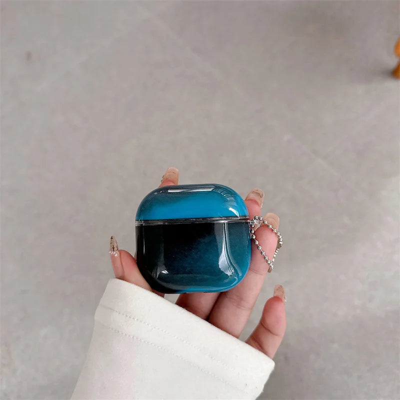 Fashion Luminous Quicksand Earphone Case for AirPods 4 Airpod Pro 3 2 Dynamic Sparkles Headphone Cover Liquid Moving Sand Shell