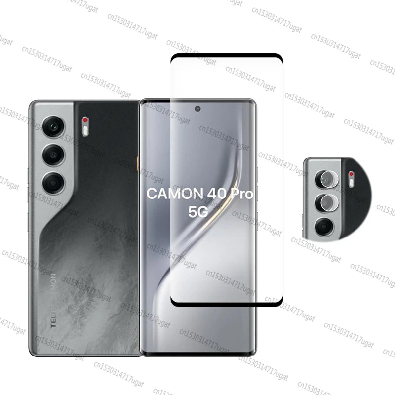 Full Cover Tempered Glass For Tecno Camon 40 Pro Screen Protector Len Film Tecno Camon 40 Pro Glass For Tecno Camon 40 Pro Glass
