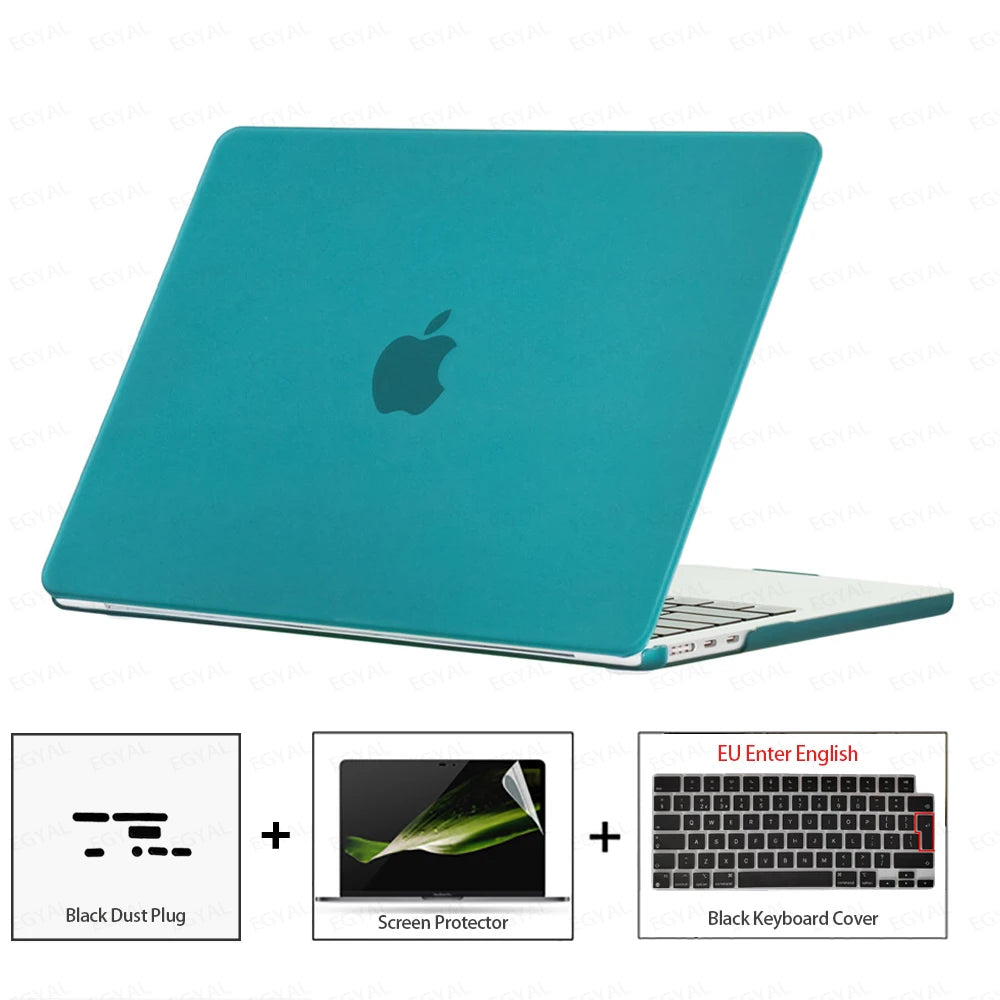 For MacBook Air 13 2026 Case Air 13.6 Model A3449 Ultra-thin Case & Dust plug & Screen film & Keyboard Cover MacBook Air 15 2026