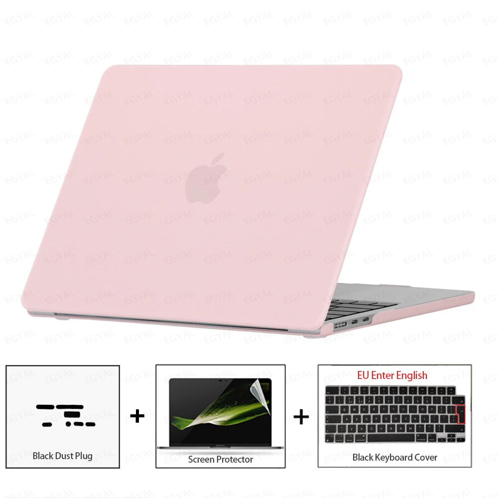 For MacBook Air 13 2026 Case Air 13.6 Model A3449 Ultra-thin Case & Dust plug & Screen film & Keyboard Cover MacBook Air 15 2026