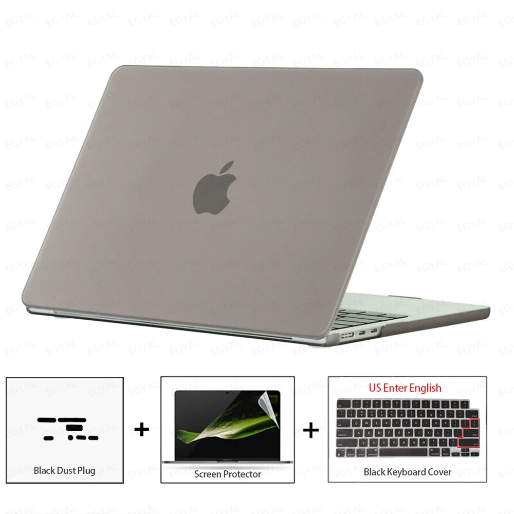 For MacBook Air 13 2026 Case Air 13.6 Model A3449 Ultra-thin Case & Dust plug & Screen film & Keyboard Cover MacBook Air 15 2026