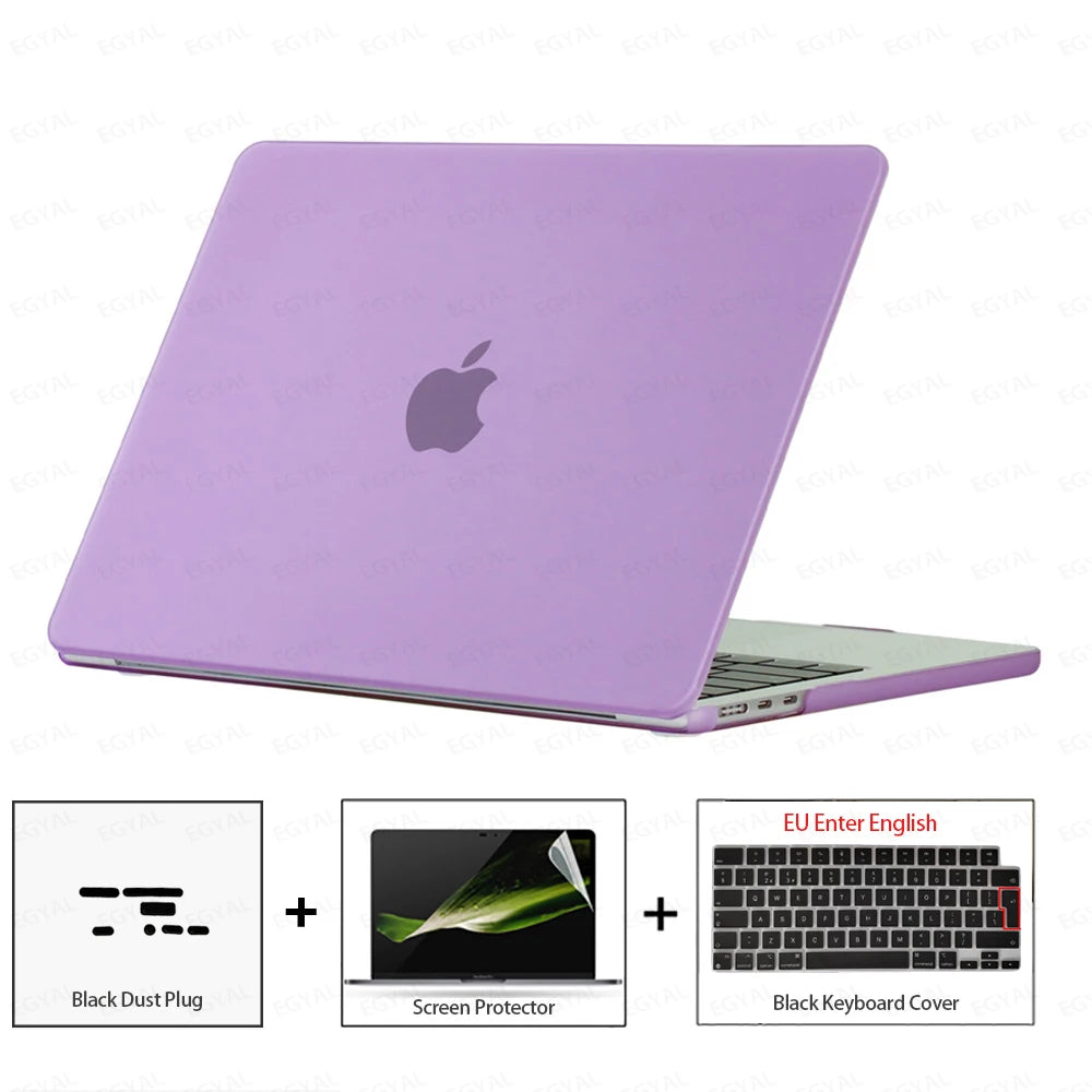 For MacBook Air 13 2026 Case Air 13.6 Model A3449 Ultra-thin Case & Dust plug & Screen film & Keyboard Cover MacBook Air 15 2026