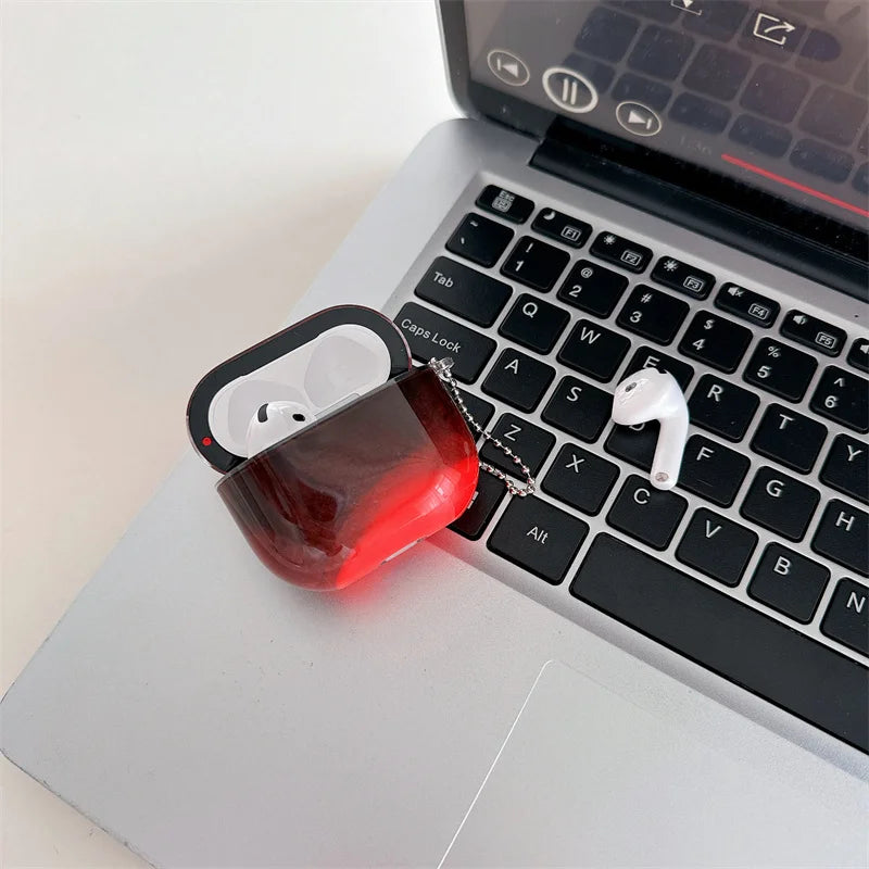 Fashion Luminous Quicksand Earphone Case for AirPods 4 Airpod Pro 3 2 Dynamic Sparkles Headphone Cover Liquid Moving Sand Shell