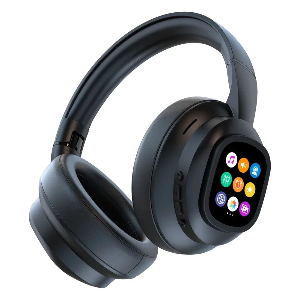 Wireless Headset Earphone With Touch Screen AI Translation 169 Languages 46-Hour Noise Cancelling Headphones Sports Earphone