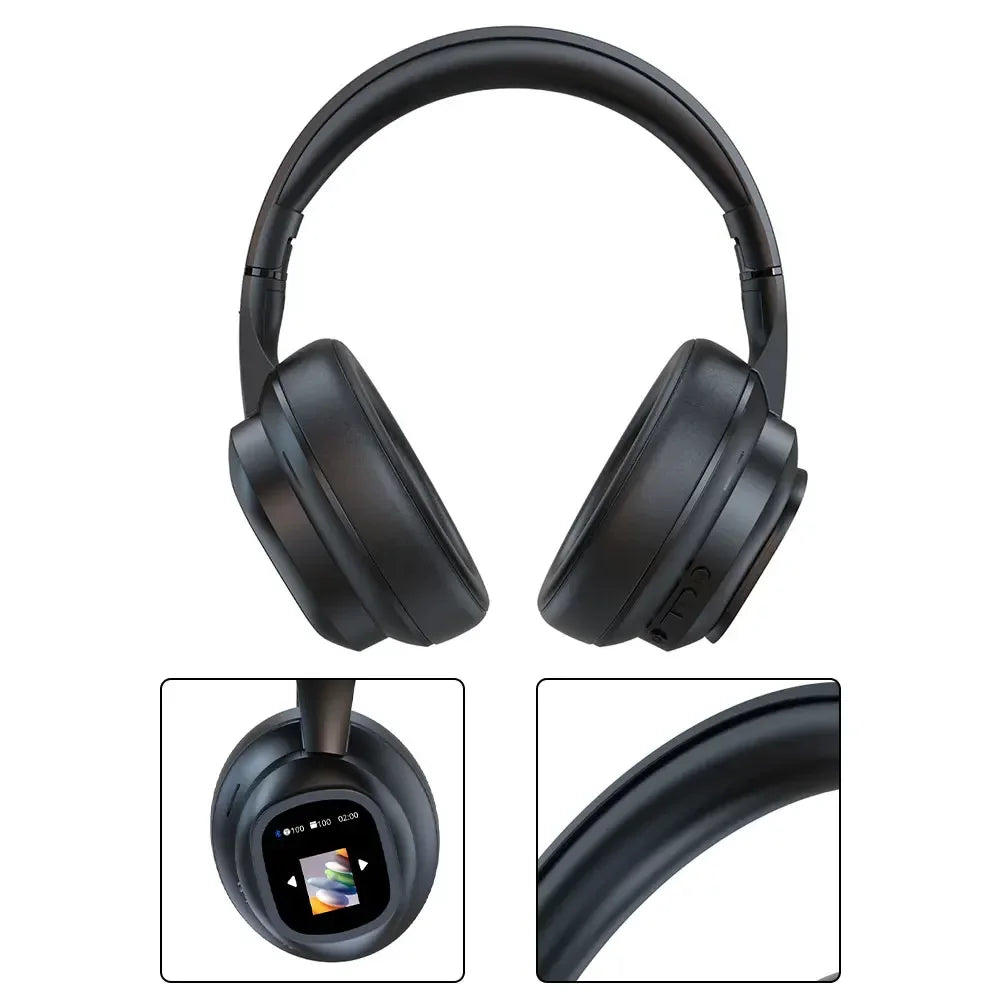 Wireless Headset Earphone With Touch Screen AI Translation 169 Languages 46-Hour Noise Cancelling Headphones Sports Earphone