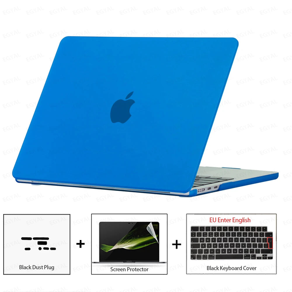 For MacBook Air 13 2026 Case Air 13.6 Model A3449 Ultra-thin Case & Dust plug & Screen film & Keyboard Cover MacBook Air 15 2026