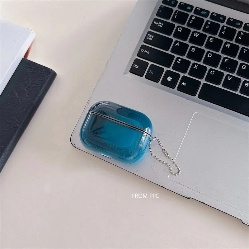 Luminous Floating Quicksand Headphone Case for AirPods Pro 4 3 2 Airpod Cover Luxury Earphone Glowing Dark Moving Sand Funda Bag
