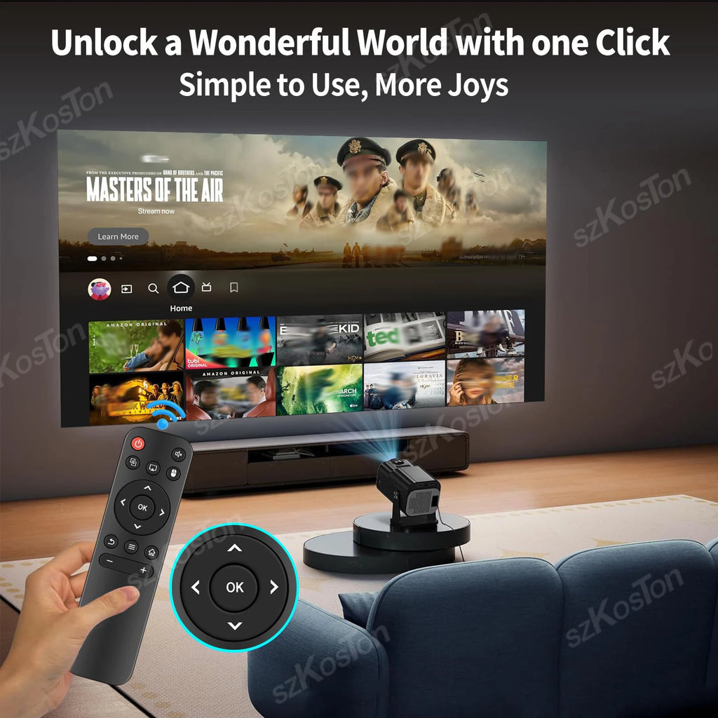 Replacement Remote Control IR Remote Compatible with Magcubic Mini Projector HY300 / HY300 PRO / HY320 / HY320mini