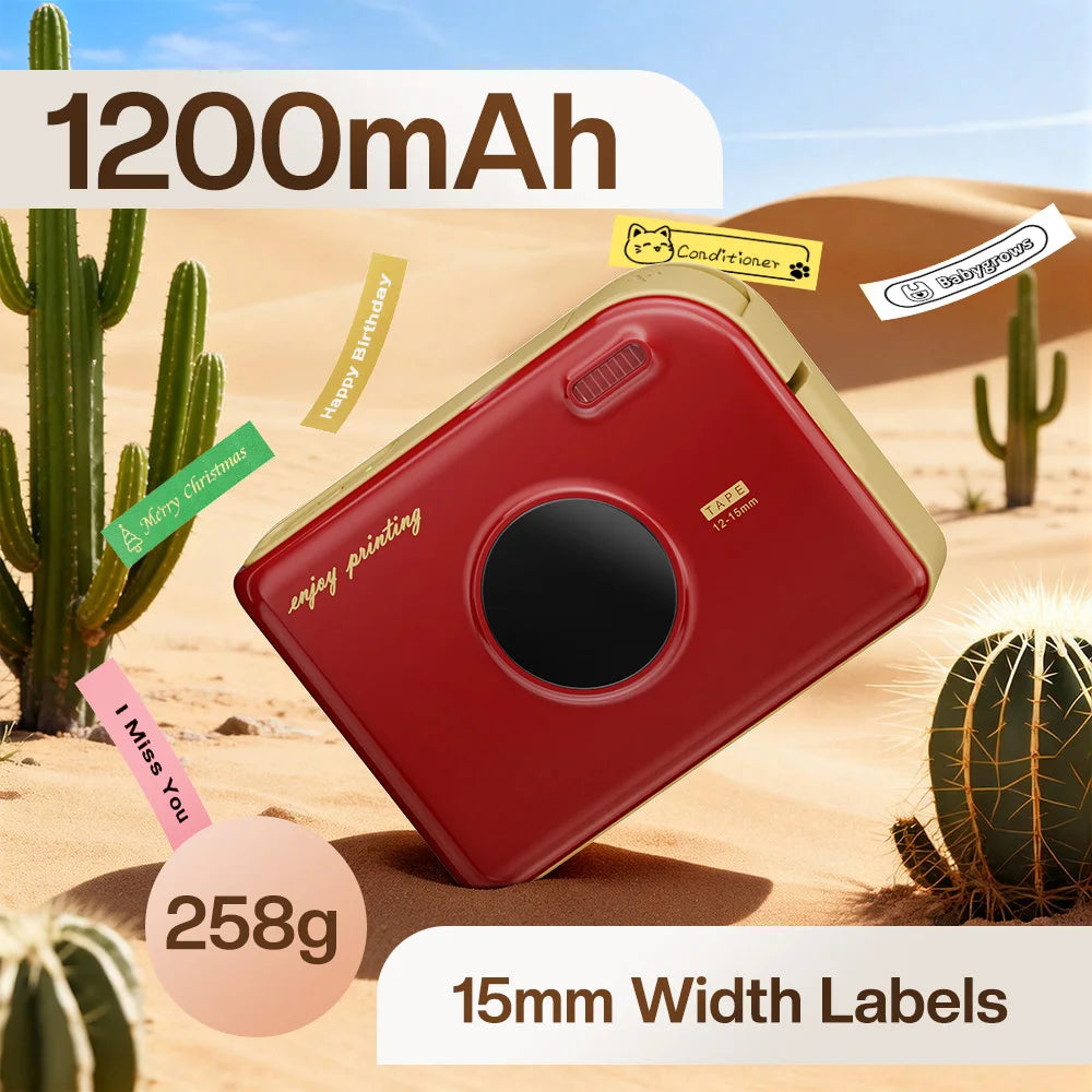 Phomemo A30 Label Printer Mini Printer Wireless Bluetooth Printer Portable Printer Ideal for Gift Tags and Photo Labels