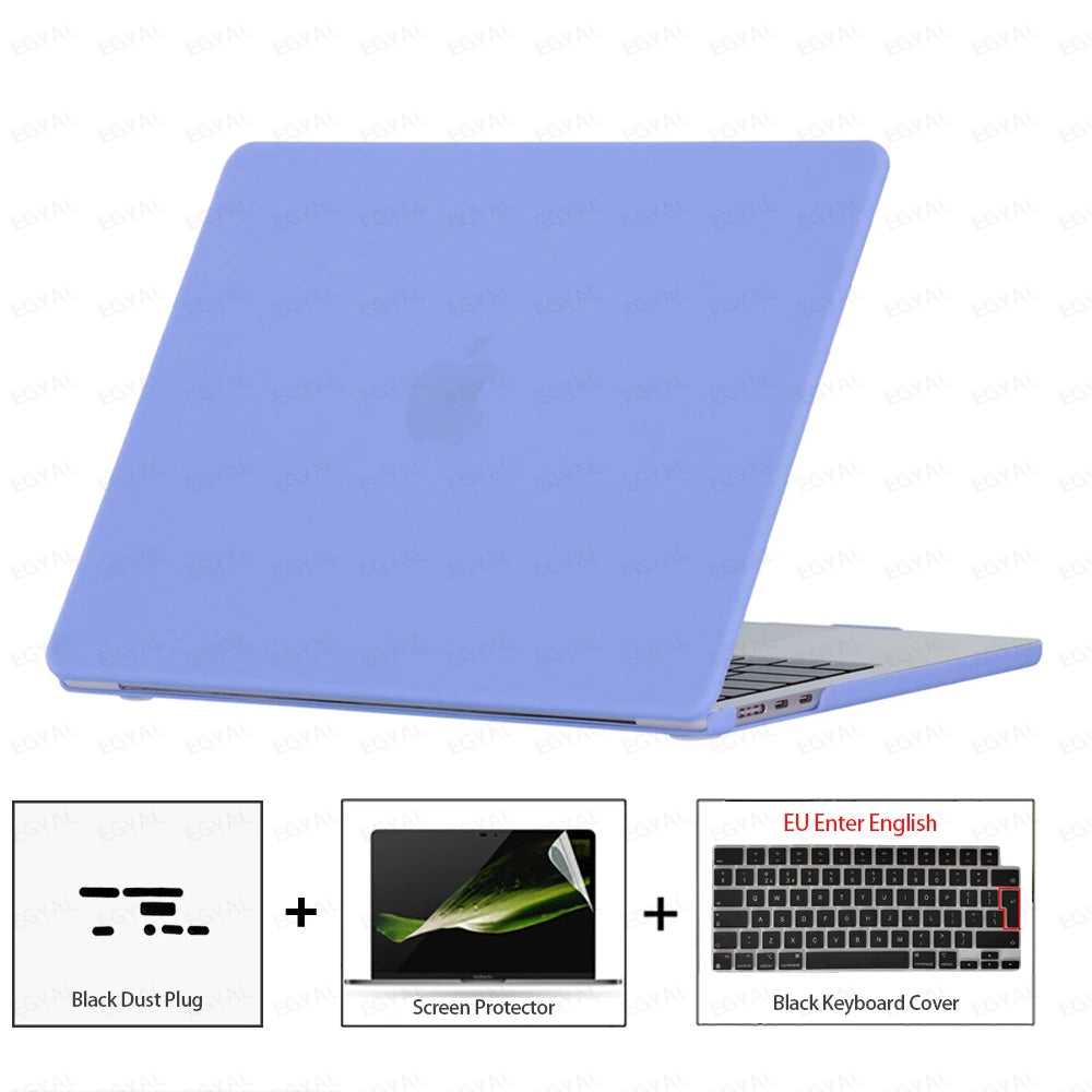For MacBook Air 13 2026 Case Air 13.6 Model A3449 Ultra-thin Case & Dust plug & Screen film & Keyboard Cover MacBook Air 15 2026