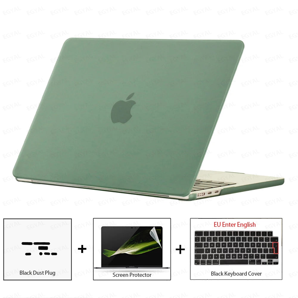 For MacBook Air 13 2026 Case Air 13.6 Model A3449 Ultra-thin Case & Dust plug & Screen film & Keyboard Cover MacBook Air 15 2026