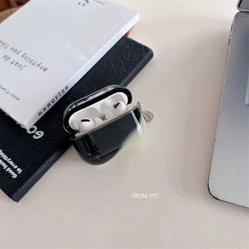 Luminous Floating Quicksand Headphone Case for AirPods Pro 4 3 2 Airpod Cover Luxury Earphone Glowing Dark Moving Sand Funda Bag