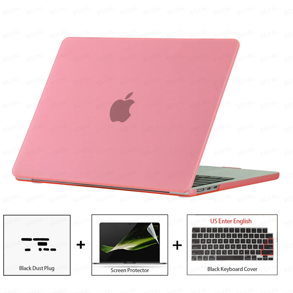 For MacBook Air 13 2026 Case Air 13.6 Model A3449 Ultra-thin Case & Dust plug & Screen film & Keyboard Cover MacBook Air 15 2026