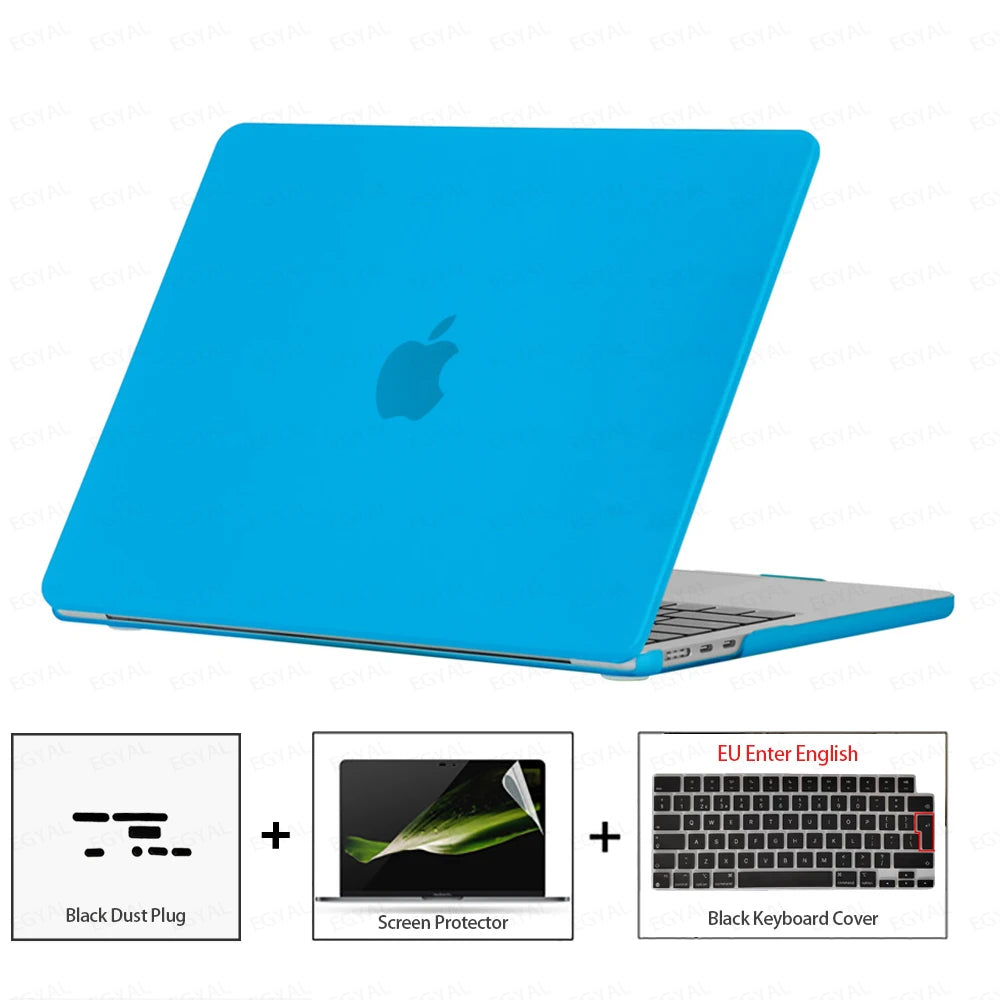 For MacBook Air 13 2026 Case Air 13.6 Model A3449 Ultra-thin Case & Dust plug & Screen film & Keyboard Cover MacBook Air 15 2026