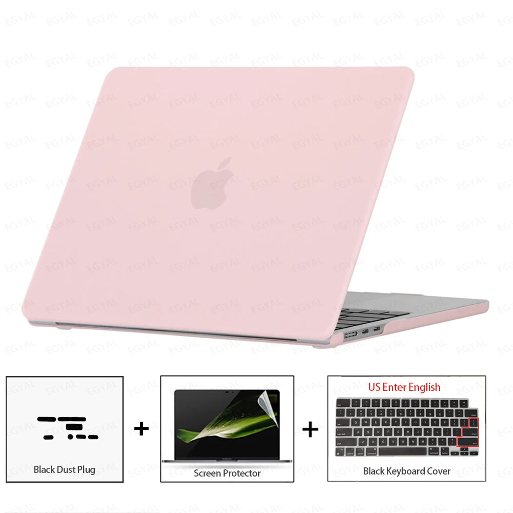 For MacBook Air 13 2026 Case Air 13.6 Model A3449 Ultra-thin Case & Dust plug & Screen film & Keyboard Cover MacBook Air 15 2026