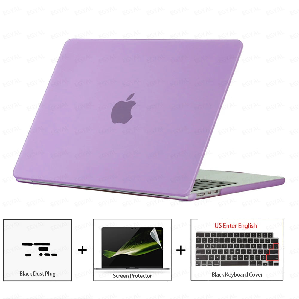 For MacBook Air 13 2026 Case Air 13.6 Model A3449 Ultra-thin Case & Dust plug & Screen film & Keyboard Cover MacBook Air 15 2026